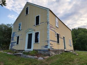 2024 Wyman Homestead East & North views of wood replacement